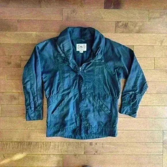 French  Connection | Womens linen and cotton grey slate colored jacket size 4 - Picture 2 of 7